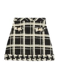 Valentino Garavani Macro Check Tweed Skirt at Saks Fifth Avenue