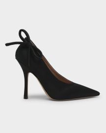 Valentino Garavani Nite-Out Silk Bow Pumps at Neiman Marcus