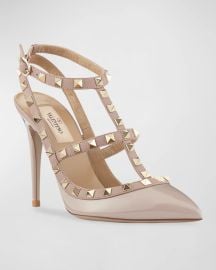 Valentino Garavani Rockstud 100mm Slingback High-Heel Pumps at Neiman Marcus