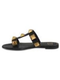 Valentino Garavani Rockstud Leather Sandals at Saks Off 5th