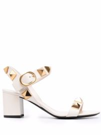 Valentino Garavani Roman Stud 60mm block-heel Sandals - at Farfetch