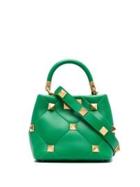 Valentino Garavani Roman Stud Leather Shoulder Bag - at Farfetch