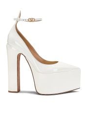 Valentino Garavani Tango Patent Ankle Strap Platform Pumps at Forward