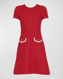 Valentino Garavani Timeless Boucle Short Dress at Neiman Marcus