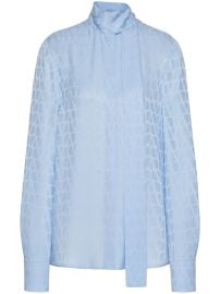 Valentino Garavani Toile Iconographe Silk Jacquard Blouse - at Farfetch