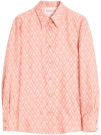 Valentino Garavani Toute La V Twill Shirt Yellow at Farfetch