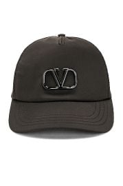 Valentino Garavani V Logo Signature Baseball Hat in Nero FWRD at FWRD