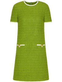 Valentino Garavani VGold Tweed Minidress - at Farfetch