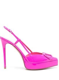 Valentino Garavani VLogo 120mm patent-finish Pumps - at Farfetch