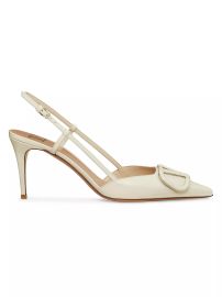 Valentino Garavani VLogo Signature Patent Leather Slingback Pumps at Saks Fifth Avenue