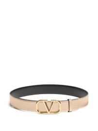 Valentino Garavani VLogo Signature Reversible Belt | Gold | FARFETCH at Farfetch
