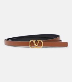 Valentino Garavani VLogo Signature reversible leather belt at Mytheresa