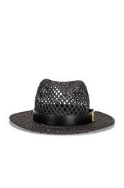 Valentino Garavani Vlogo Signature Fedora in Nero FWRD at FWRD