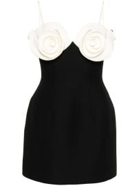 Valentino Garavani rose-appliqu Crepe Minidress - at Farfetch