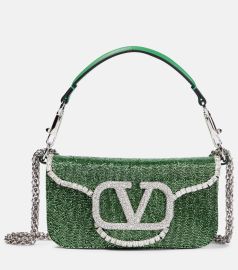 Valentino Loco Small beaded shoulder bag at Mytheresa