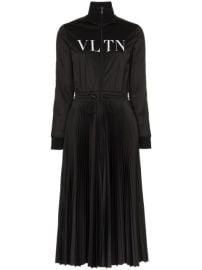 Valentino Logo Print Zip Front Dress  com at Farfetch