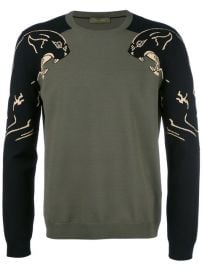 Valentino Panther Intarsia Jumper at Farfetch