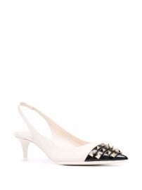 Valentino Rockstud Alcove Slingback at Tessabit