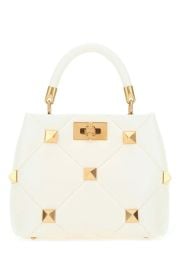 Valentino Roman Stud Strapped Shoulder Bag at Cettire