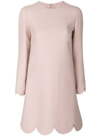 Valentino Scalloped Shift Dress  2 850 - Buy Online - Mobile Friendly  Fast Delivery  Price at Farfetch