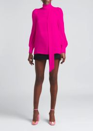 Valentino Tie Neck Silk Blouse at Bergdorf Goodman