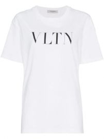 WornOnTV: Sharon’s white Valentino logo tee on The Talk | Sharon ...