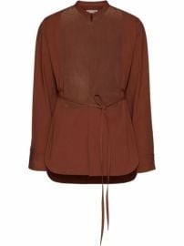 Valentino band-collar long-sleeve Shirt - at Farfetch