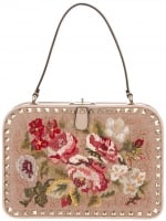 Valentino rock stud embroidered bag at Farfetch