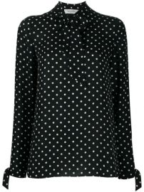 Valentino tie-fastening polka-dot Blouse - Farfetch at Farfetch