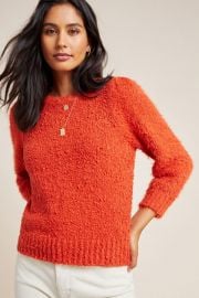 Valerie Eyelash Sweater at Anthropologie