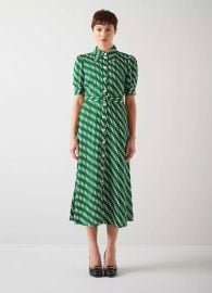 Valerie Green Modernist Print Shirt Dress Clothing Collections LKBennett London at LK Bennett