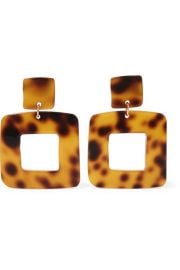 Valet - Lois tortoiseshell resin earrings at Net A Porter