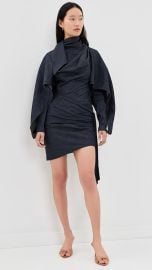 Valiant Draped Denim Mini Dress in Night Sky at Shopbop
