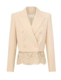Valiant Lace Cropped Blazer at Zimmermann