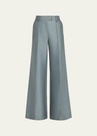 Valiant Structured Wide Flared Pants at Bergdorf Goodman