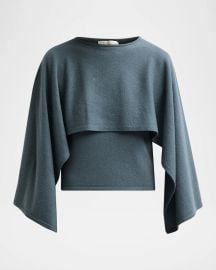Valiant Wool Draped Sweater at Neiman Marcus