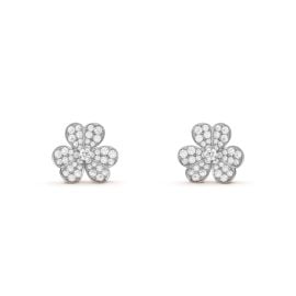 Van Cleef Arpels Frivole earrings small model at Van Cleef & Arpels