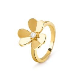 Van Cleef Arpels Frivole ring 1 flower small model at Van Cleef & Arpels