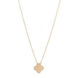 Van Cleef amp Arpels 18K Yellow Gold Vintage Alhambra Pendant Necklace 1821258 FASHIONPHILE at Fashionphile