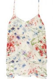 Vaneese floral-print silk-chiffon top at The Outnet