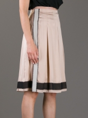 Vanessa Bruno Pleated Organza Trimmed Skirt at Farfetch