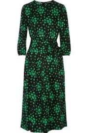 Vanessa Seward Aurore printed silk-jacquard midi dress at Net A Porter