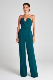 Vanessa Teal Jumpsuit NADINE MERABI at Nadine Merabi