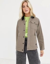 Vans Drill Chore khaki jacket at ASOS