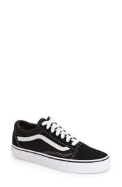 Vans Old Skool Sneaker in True White Canvas Size 5 Womens at Nordstrom