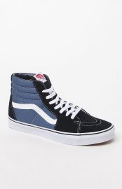 Vans Sk8-Hi Navy Shoes at com at Pacsun