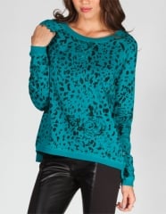 Vans leopard print sweatshirt at Tillys