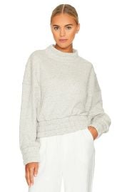 Varley Dunbar Sweatshirt In Ivory Fleck Marl at Revolve