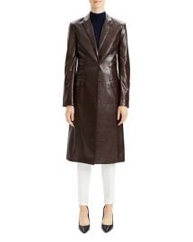 Varnished Leather Coat by Theory at Bloomingdales