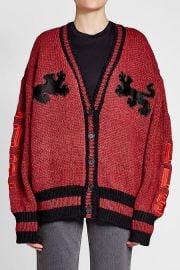 Varsity Cardigan with Wool at Stylebop